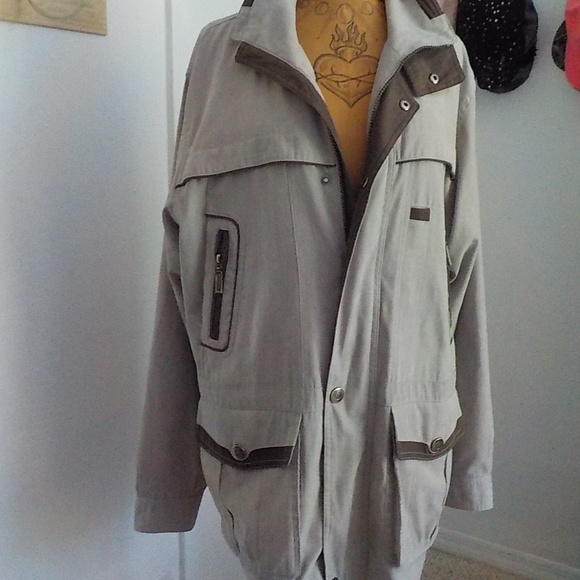 Mian Classic Taupe Micro Satin Jacket - Picture 7 of 11